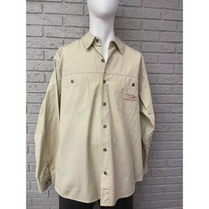 Harley Davidson Men Motorcycle  Racing Graphic Long Sleeve Button-Down Shirt Siz